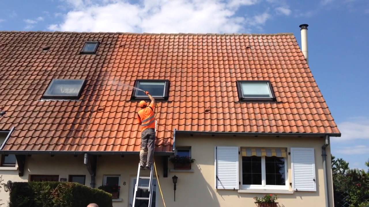 photo de nettoyage de toiture